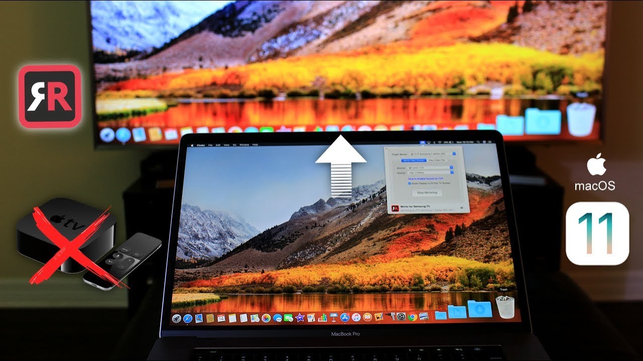 how to mirror mac to samsung tv for free